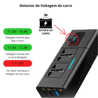 Inversor para carro portátil 12V - 200W